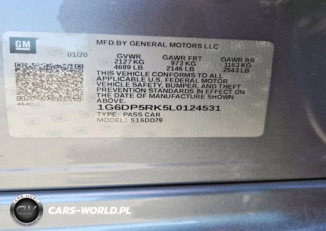 2020 Cadillac Ct5 Sport VIN:1G6DP5RK5L0124531 - 12
