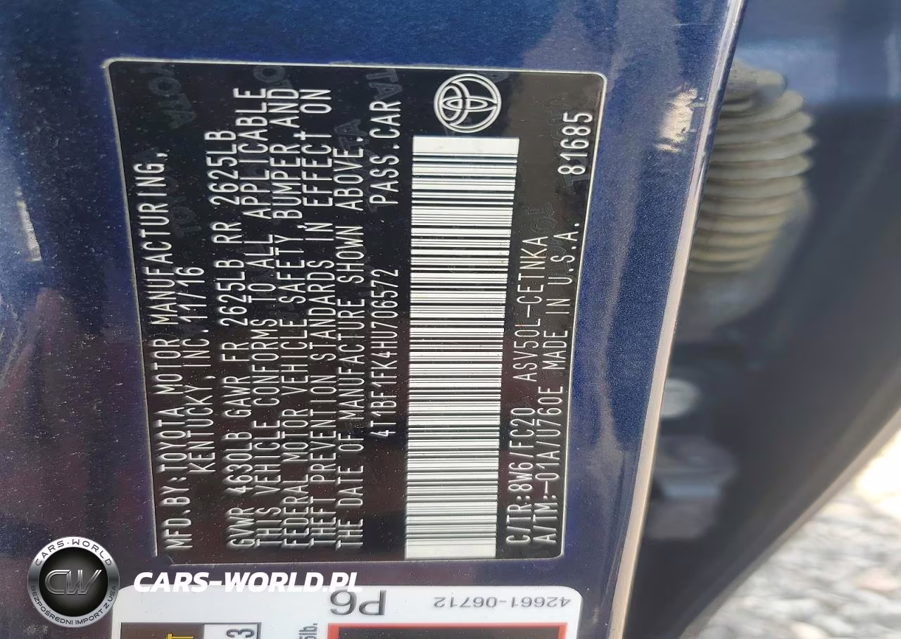 2017 Toyota Camry Le VIN:4T1BF1FK4HU706572 - 13