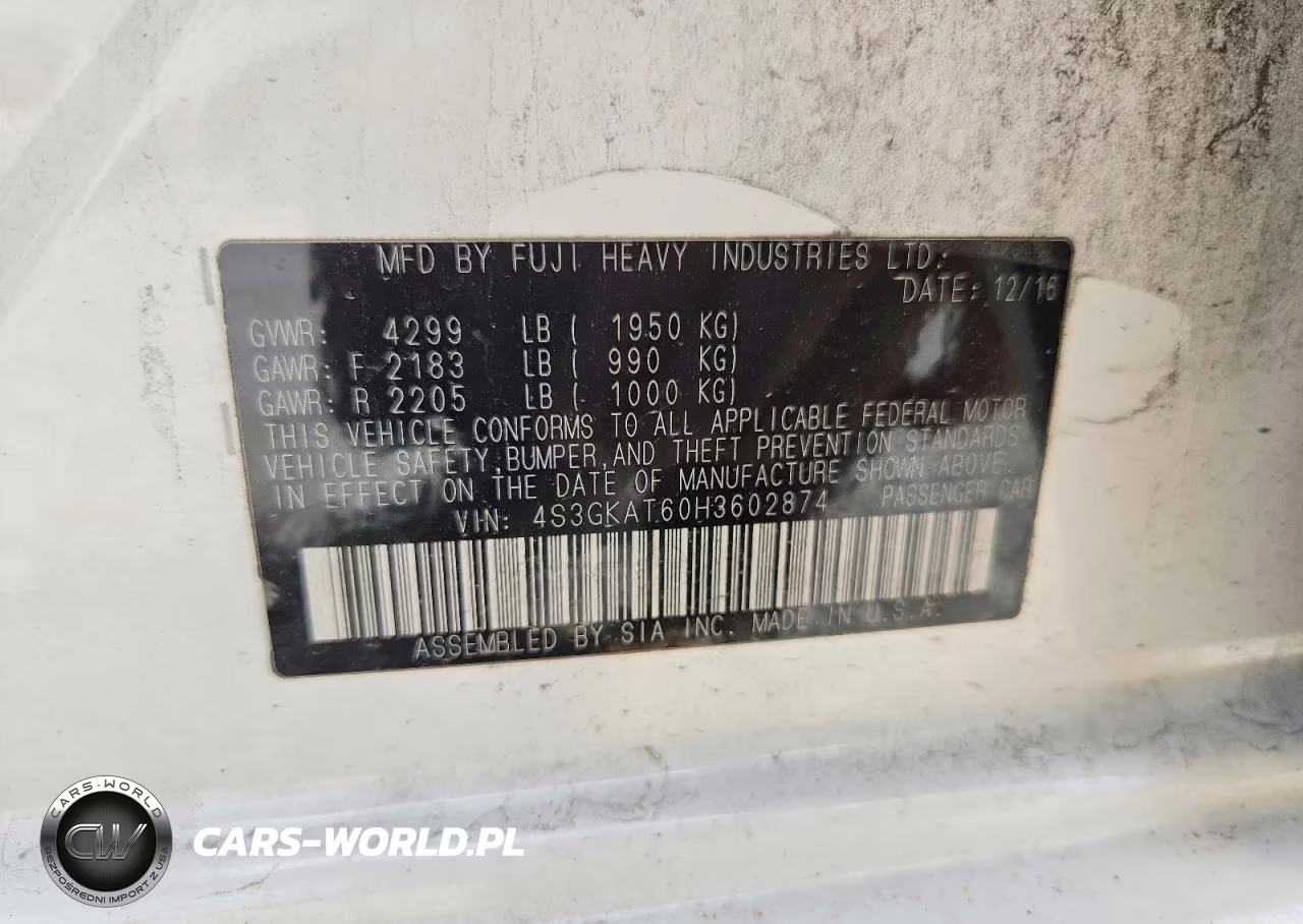 2017 Subaru Impreza Limited VIN:4S3GKAT60H3602874 - 13