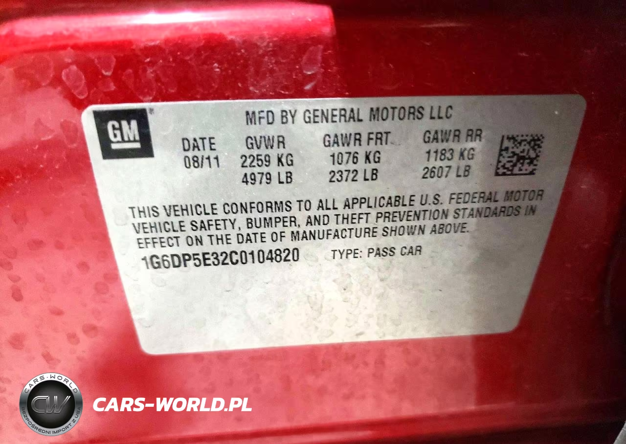 2012 Cadillac Cts Premium Collection VIN:1G6DP5E32C0104820 - 12