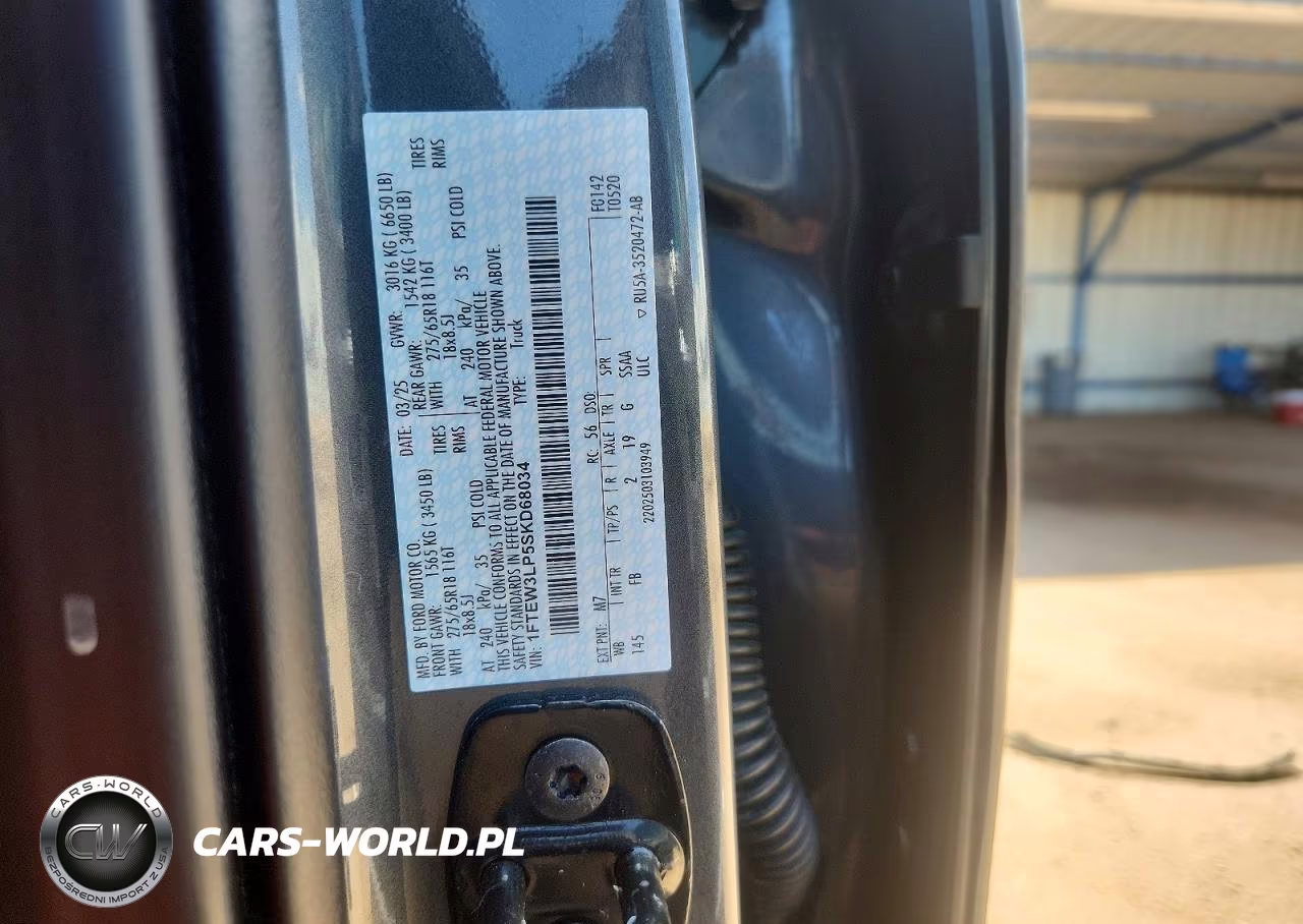 2025 Ford F150 Xlt VIN:1FTEW3LP5SKD68034 - 13