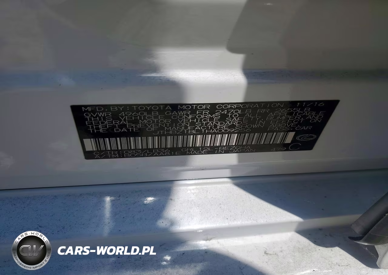2017 Lexus Gs 350 F Sport VIN:JTHBZ1BL1HA009256 - 12