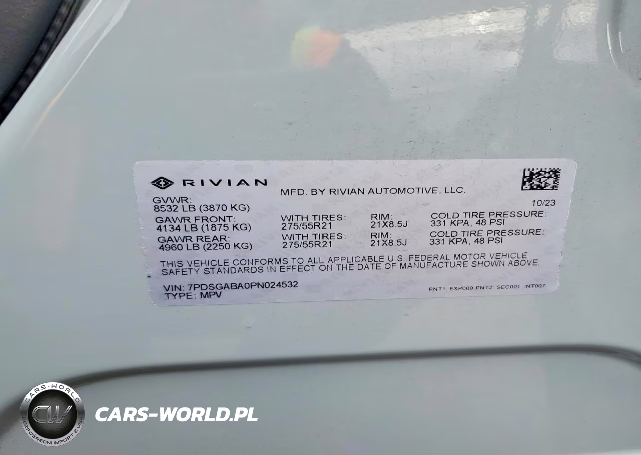 2023 Rivian R1S Adventure VIN:7PDSGABA0PN024532 - 13