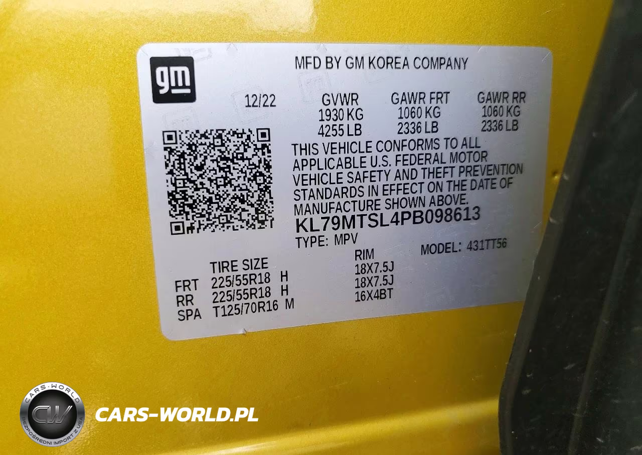 2023 Chevrolet Trailblazer Rs VIN:KL79MTSL4PB098613 - 13