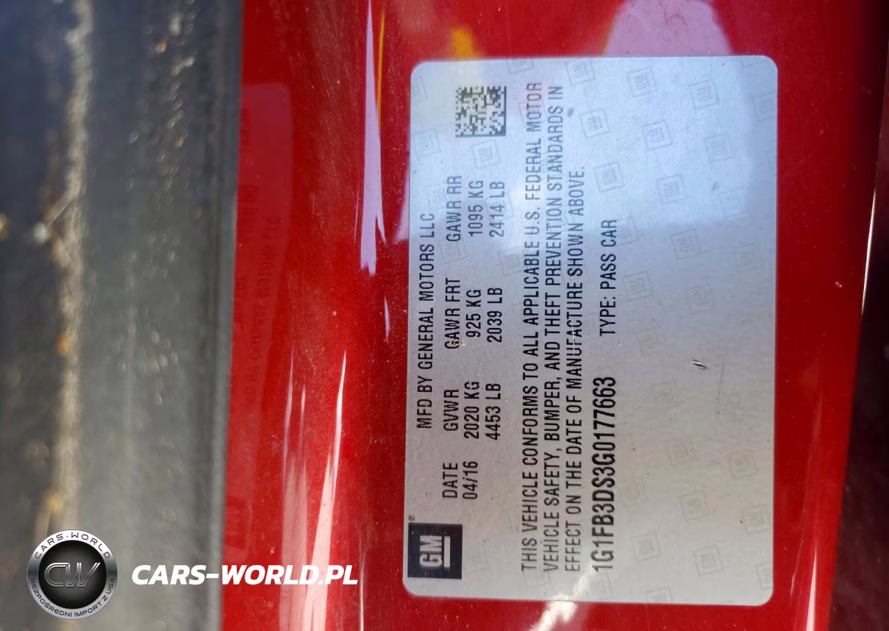 2016 Chevrolet Camaro Lt VIN:1G1FB3DS3G0177663 - 13