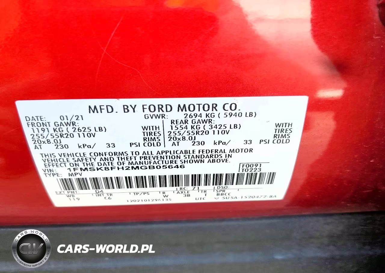 2021 Ford Explorer Limited VIN:1FMSK8FH2MGB05646 - 13