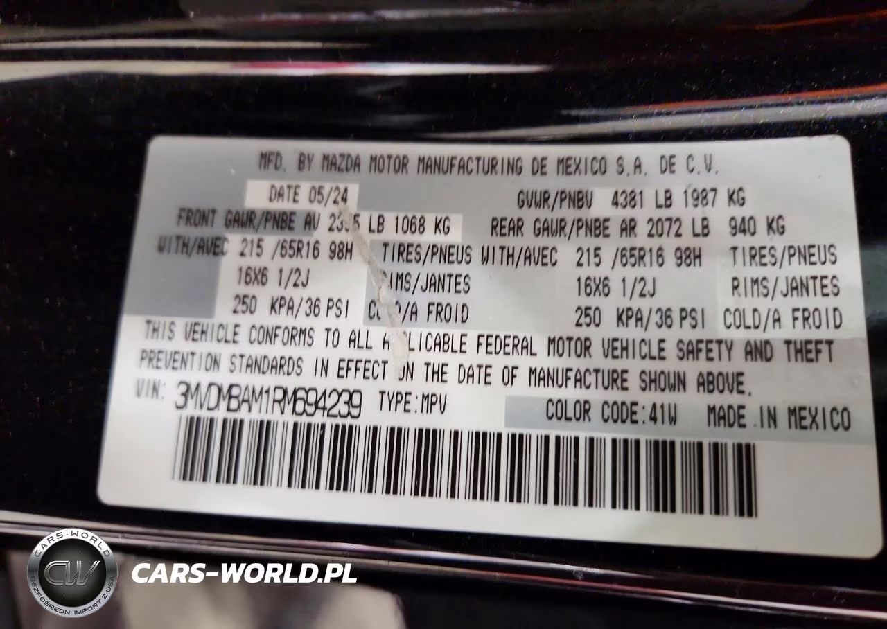 2024 Mazda Cx-30 VIN:3MVDMBAM1RM694239 - 12