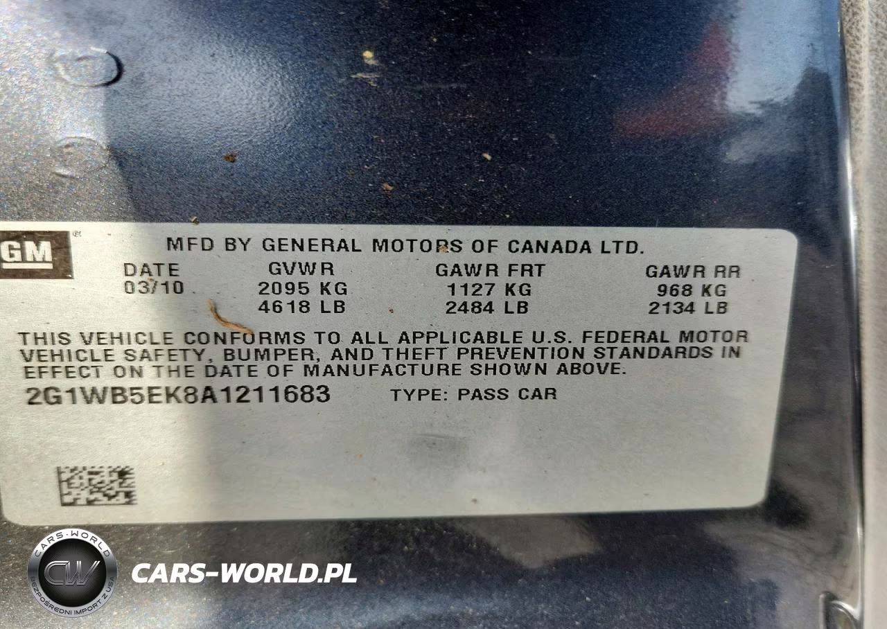 2010 Chevrolet Impala Lt VIN:2G1WB5EK8A1211683 - 12