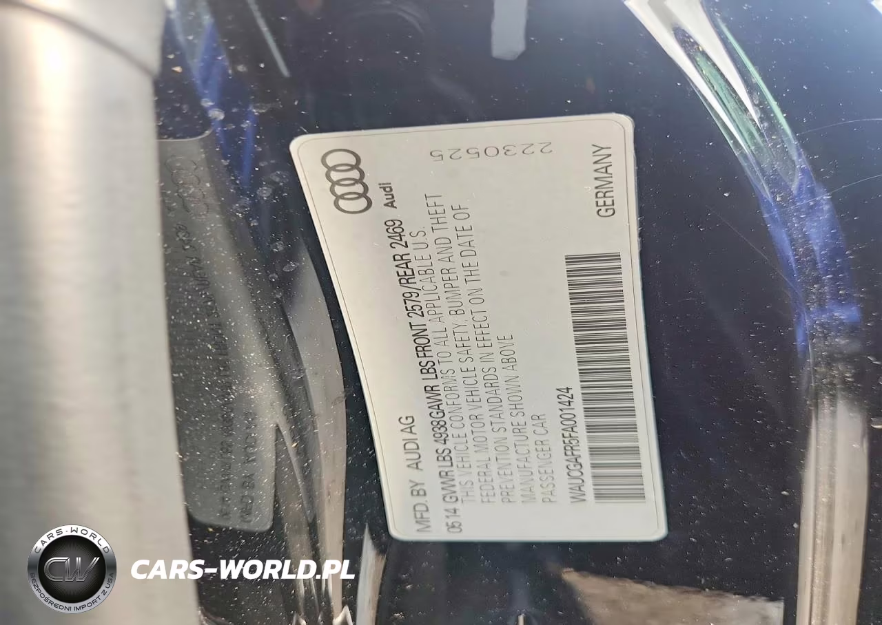 2015 Audi S5 Premium Plus VIN:WAUCGAFR5FA001424 - 12