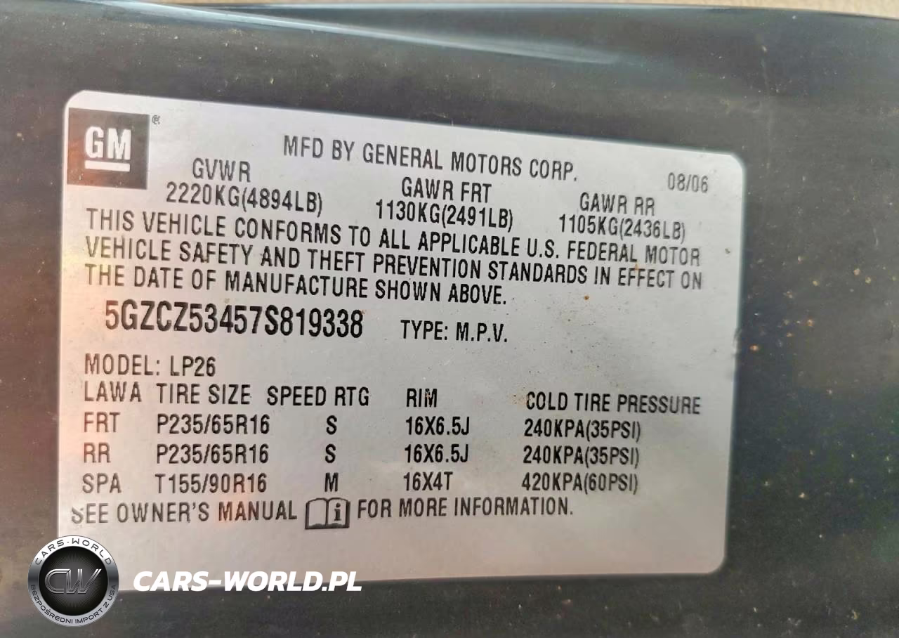 2007 Saturn Vue VIN:5GZCZ53457S819338 - 12