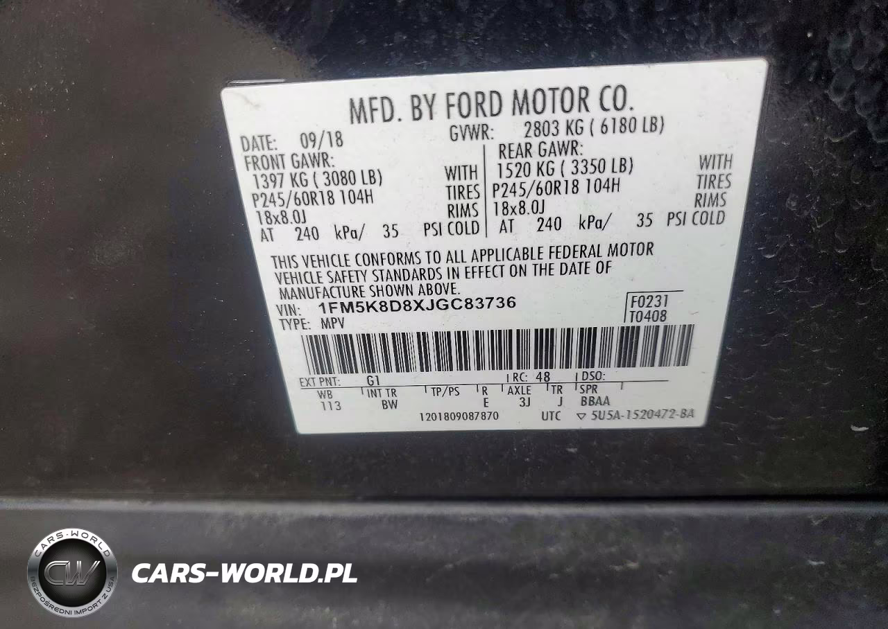 2018 Ford Explorer Xlt VIN:1FM5K8D8XJGC83736 - 13