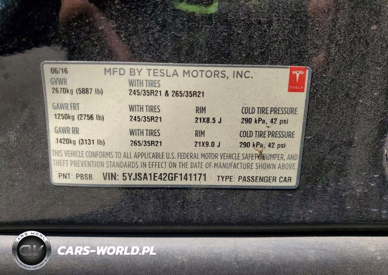 2016 Tesla Model S VIN:5YJSA1E42GF141171 - 12