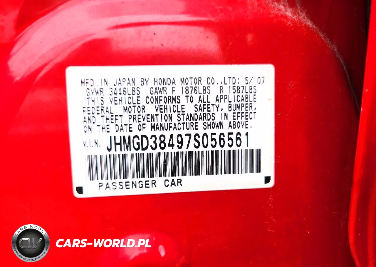 2007 Honda Fit VIN:JHMGD38497S056561 - 12