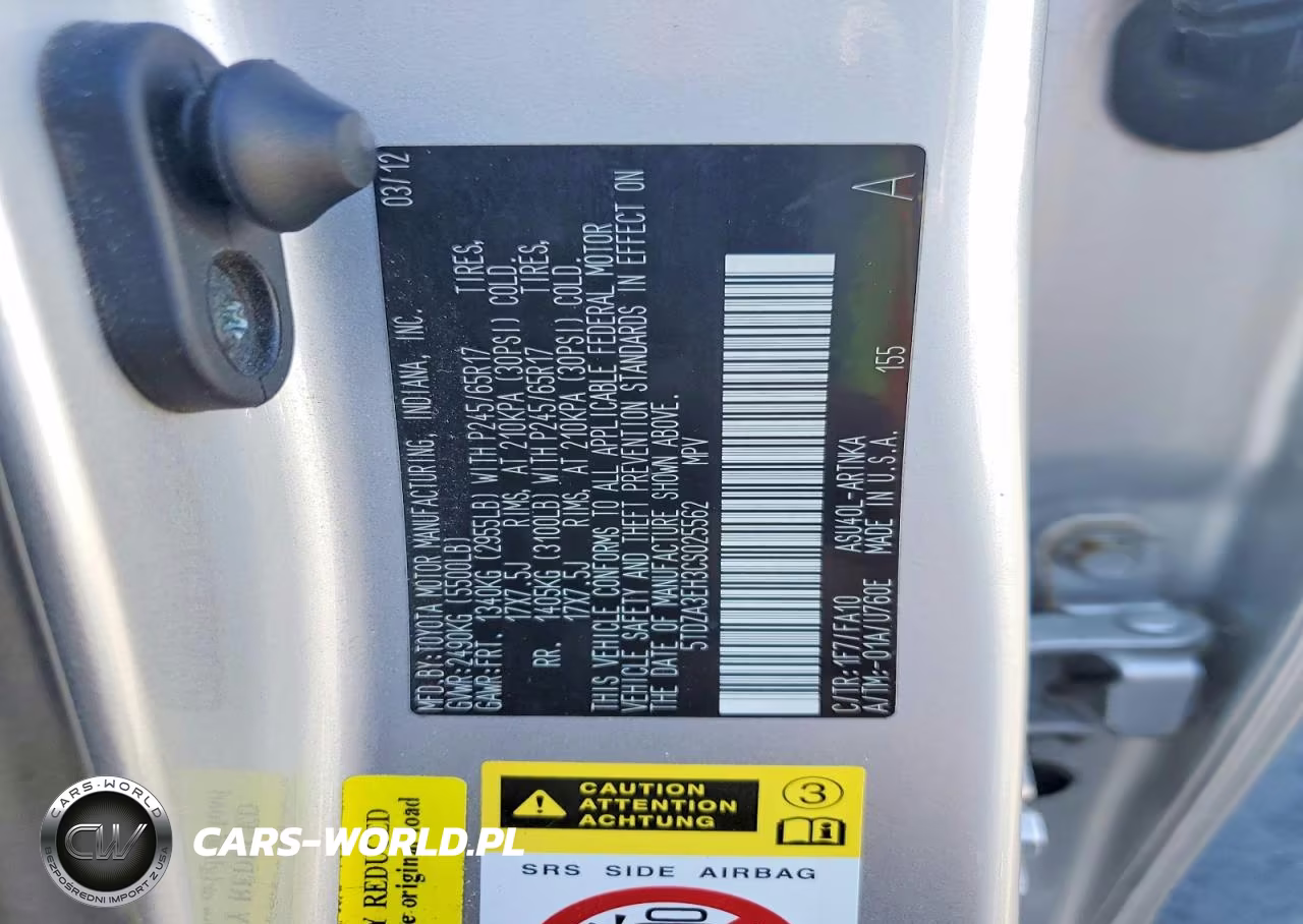 2012 Toyota Highlander Base VIN:5TDZA3EH3CS025562 - 13