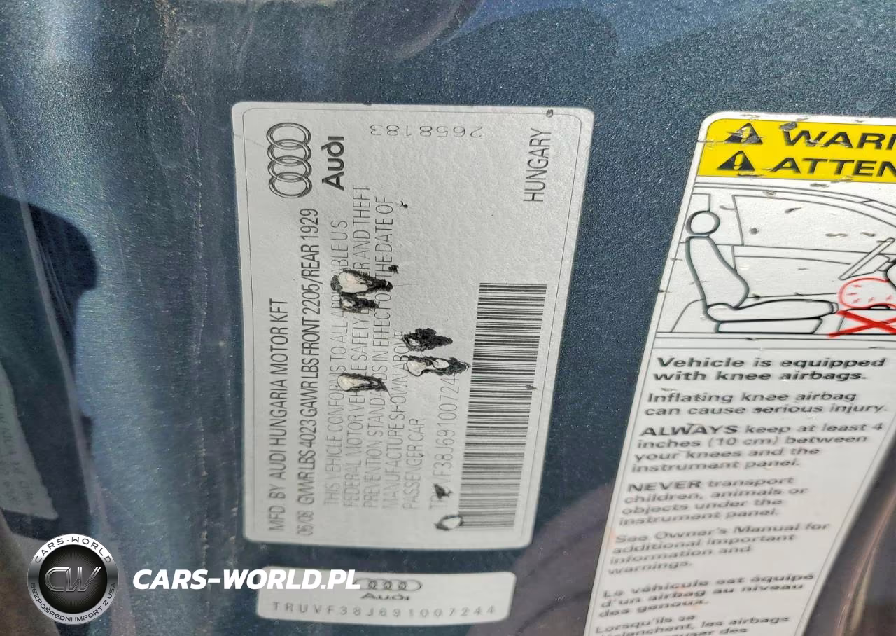 2009 Audi Tt VIN:TRUVF38J691007244 - 13