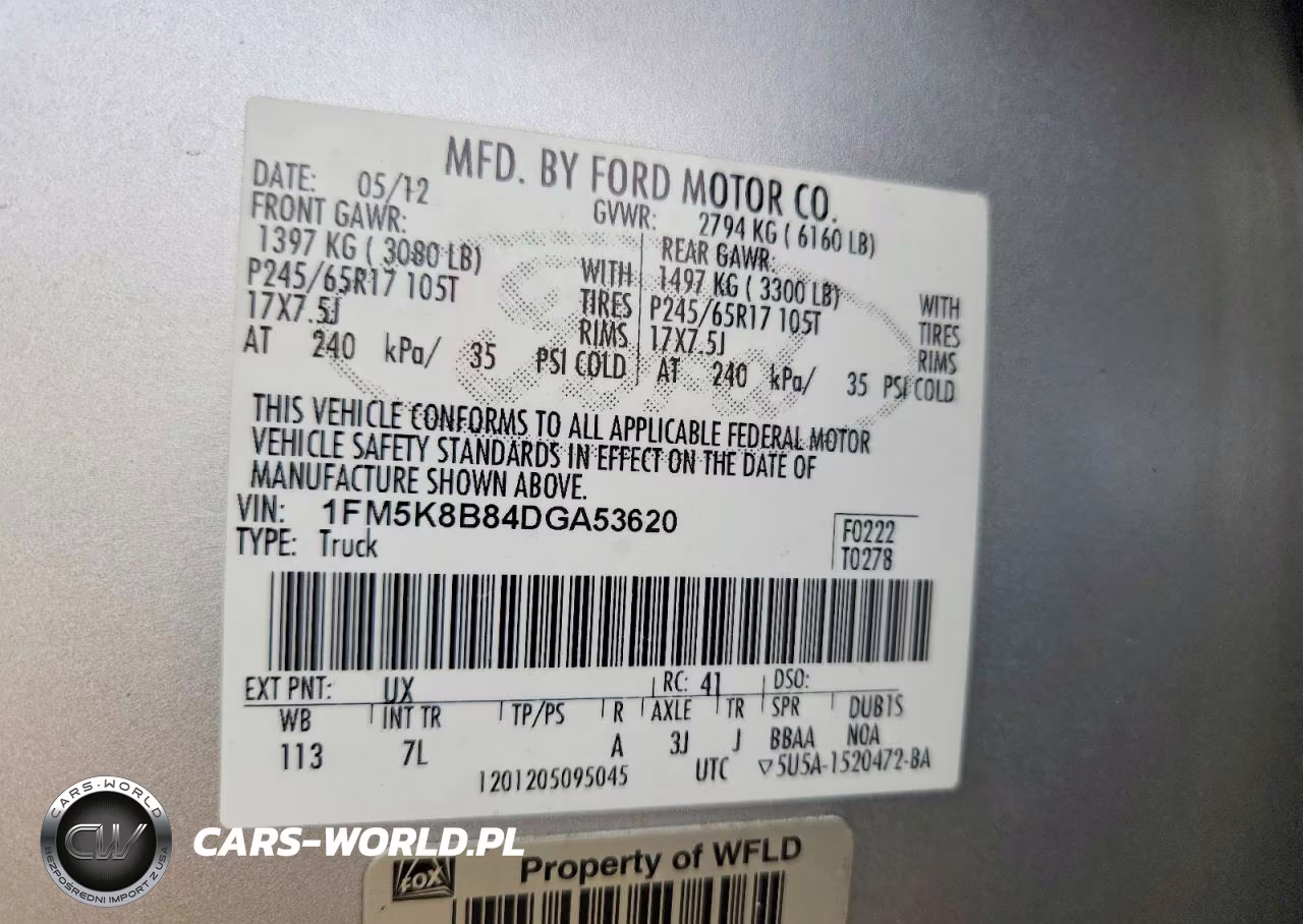 2013 Ford Explorer VIN:1FM5K8B84DGA53620 - 13