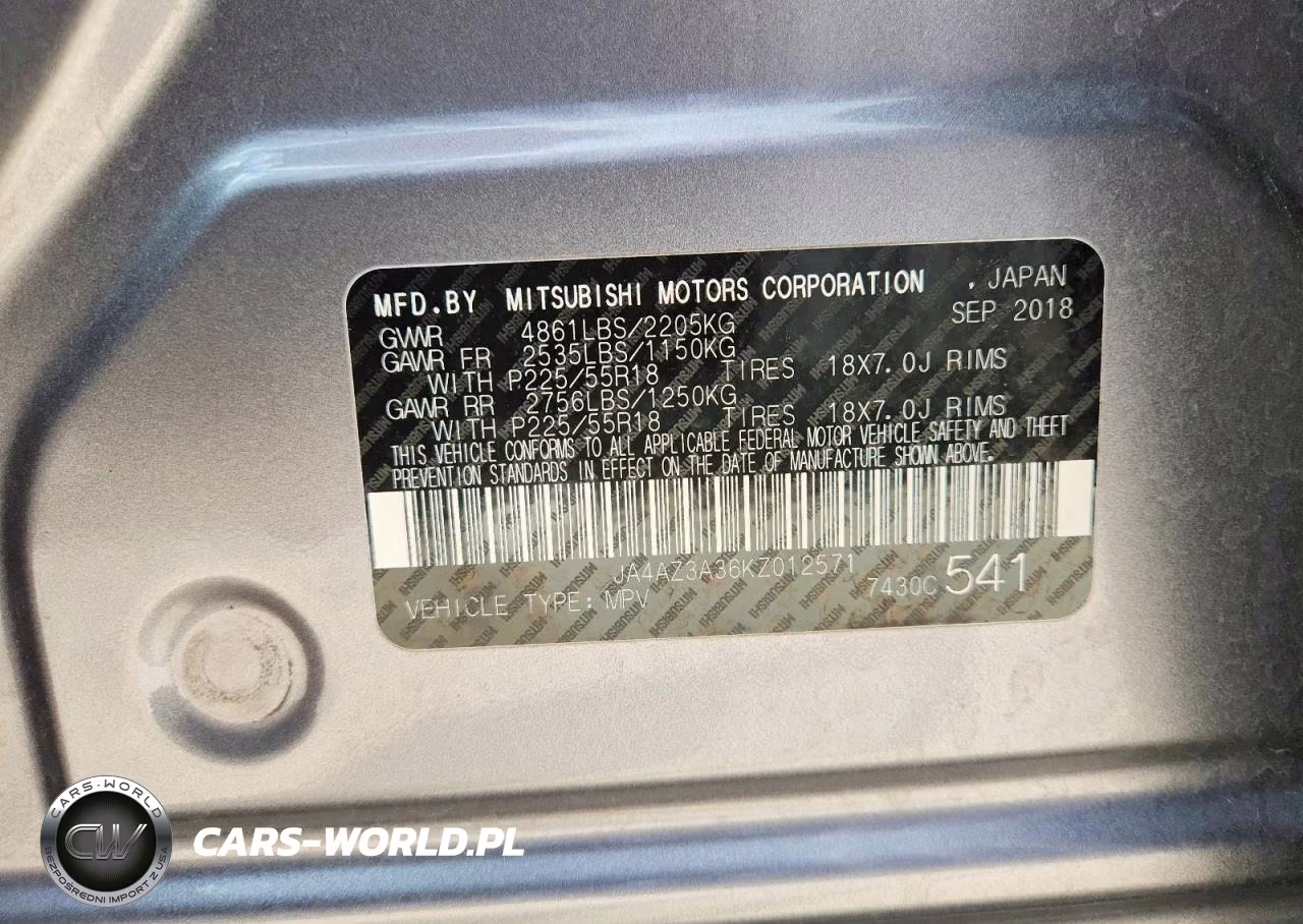 2019 Mitsubishi Outlander Se VIN:JA4AZ3A36KZ012571 - 14