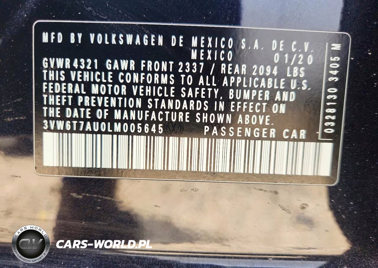 2020 Volkswagen Gti S VIN:3VW6T7AU0LM005645 - 12