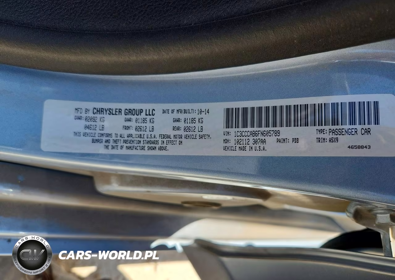 2015 Chrysler 200 Limited VIN:1C3CCCAB6FN605789 - 13