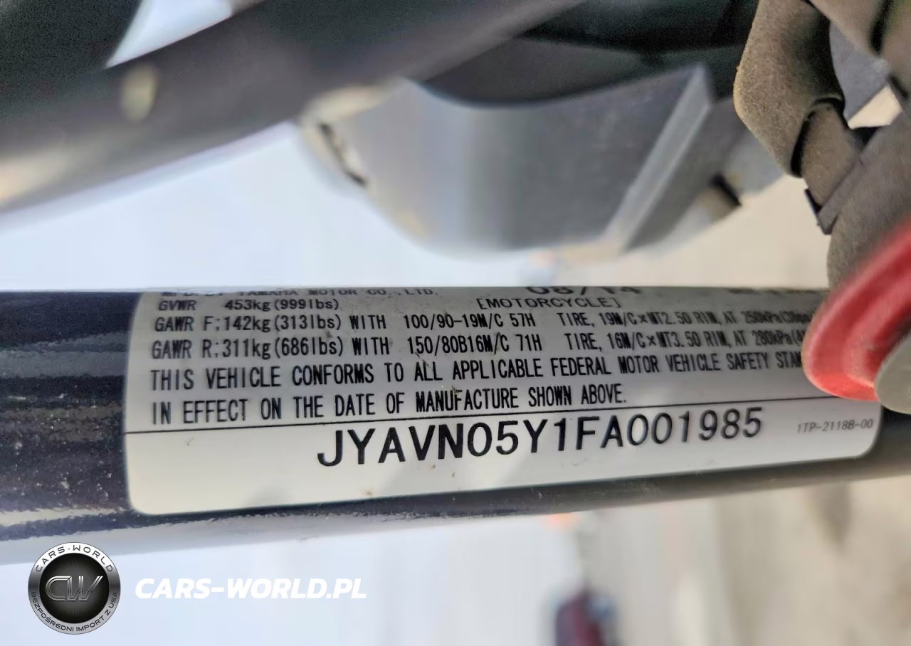 2015 Yamaha Xvs950 Cu VIN:JYAVN05Y1FA001985 - 9