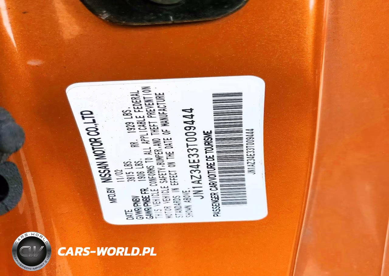 2003 Nissan 350Z Coupe VIN:JN1AZ34E33T009444 - 12
