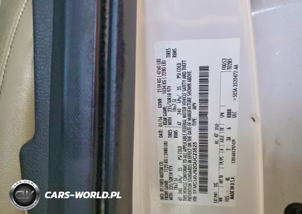 2016 Ford Escape Titanium VIN:1FMCU0J92GUC23525 - 13