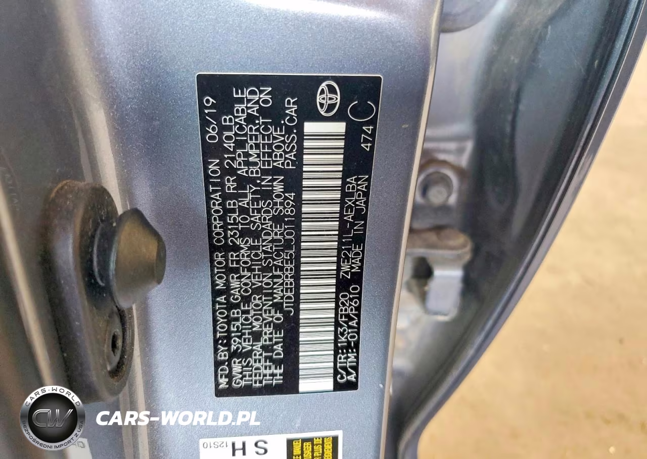 2020 Toyota Corolla Le VIN:JTDEBRBE5LJ011894 - 12