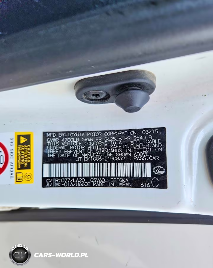 2015 Lexus Es 350 VIN:JTHBK1GG6F2190832 - 12