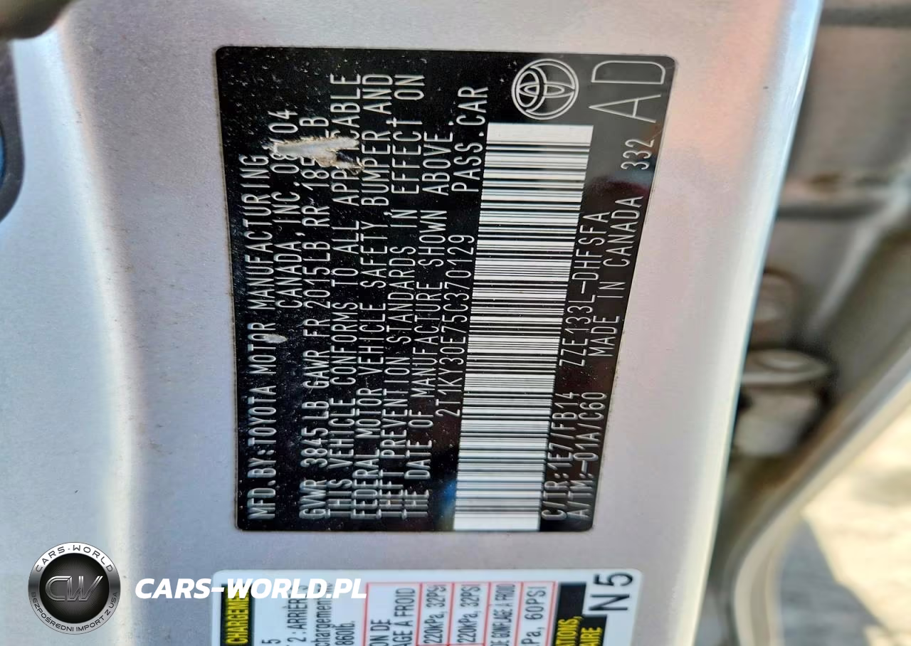 2005 Toyota Corolla Matrix Xrs VIN:2T1KY30E75C370129 - 12
