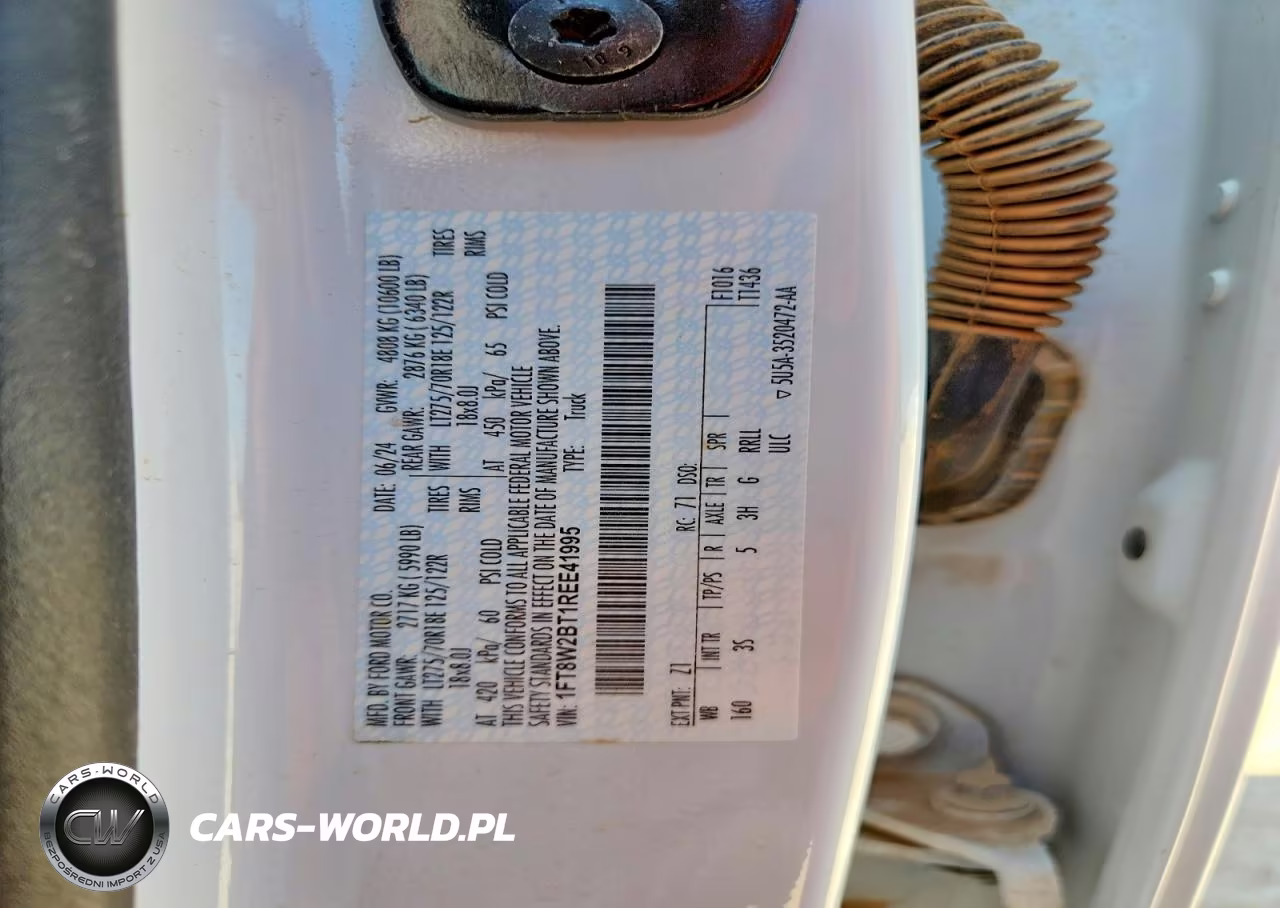 2024 Ford F250 Super Duty VIN:1FT8W2BT1REE41995 - 12