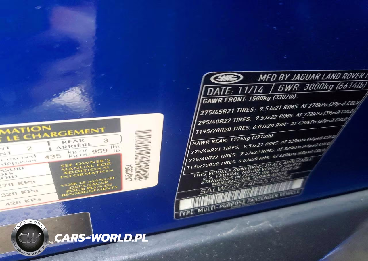 2015 Land Rover Range Rover Sport Svr VIN:SALWZ2EF4FA510954 - 13