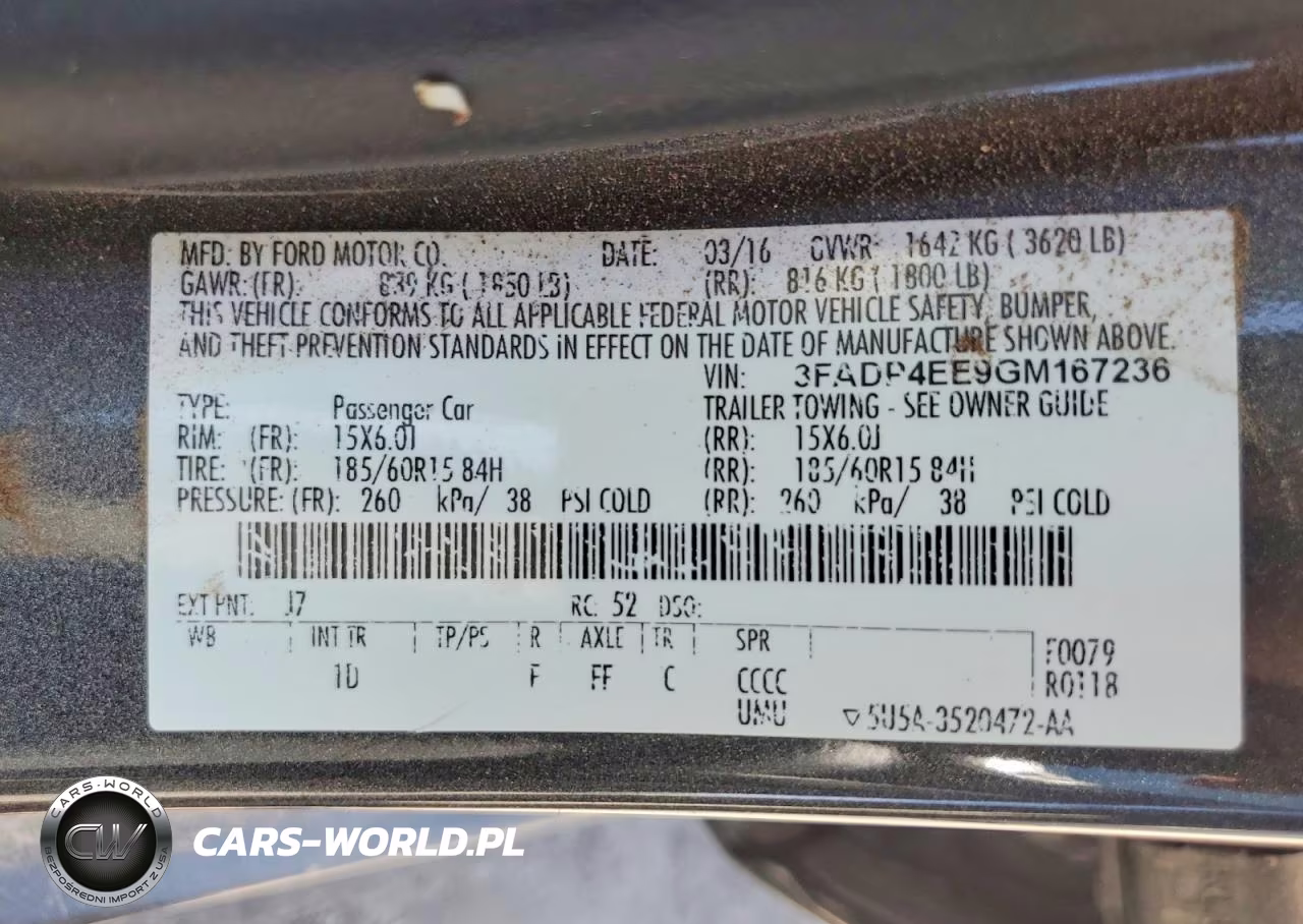 2016 Ford Fiesta Se VIN:3FADP4EE9GM167236 - 12
