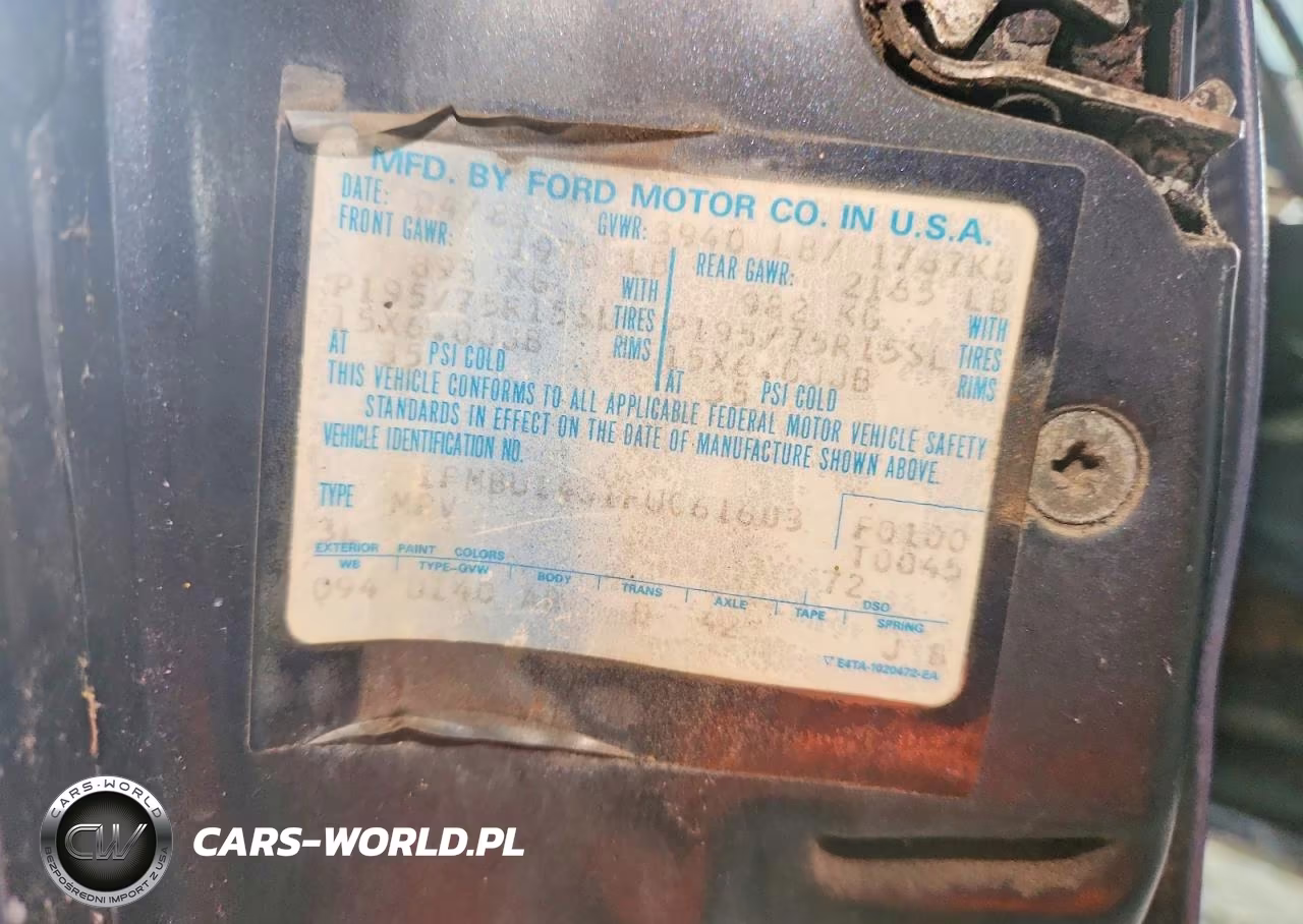 1985 Ford Bronco Ii VIN:1FMBU14S1FUC61603 - 12