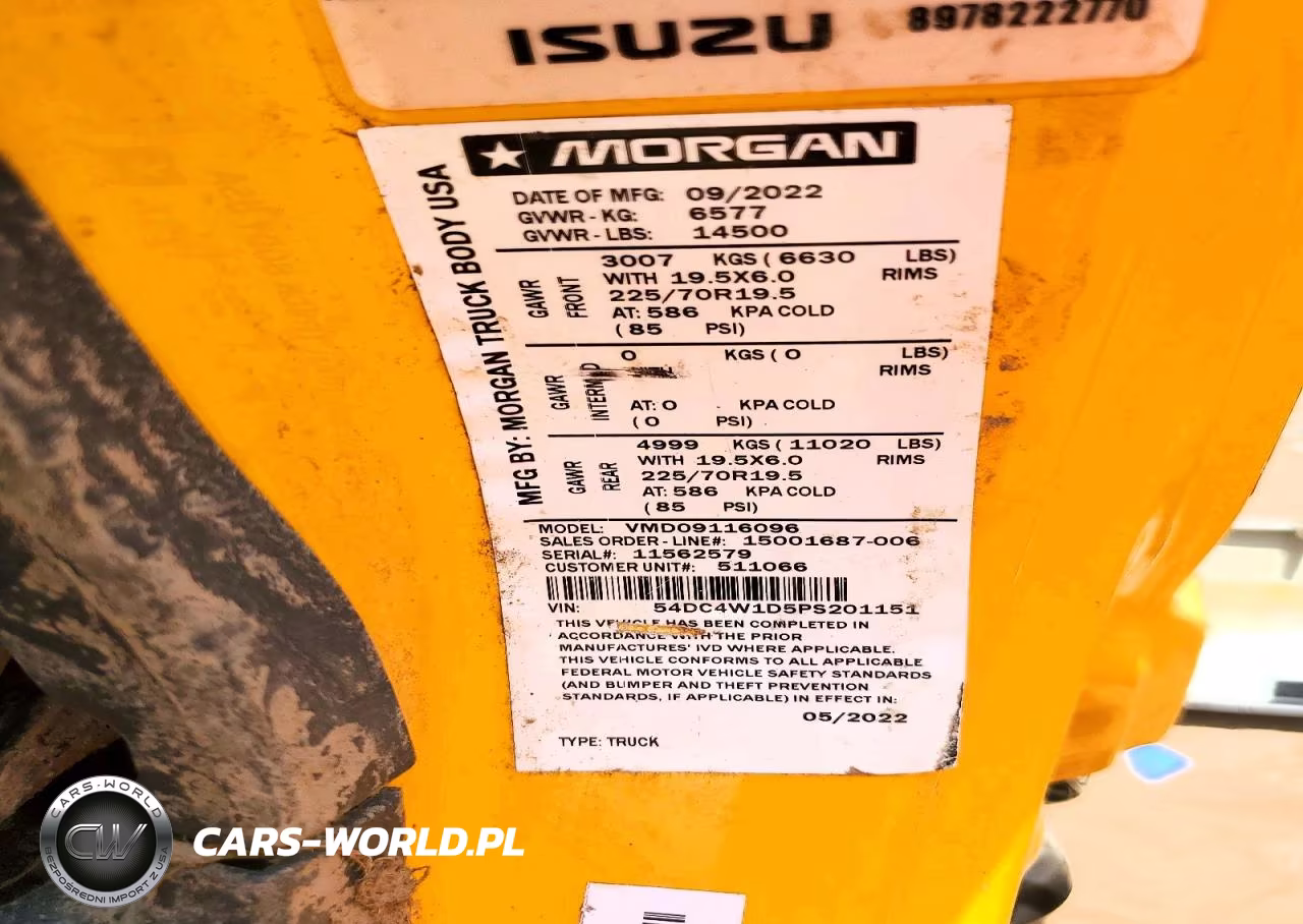 2023 Isuzu Npr Hd Box Truck VIN:54DC4W1D5PS201151 - 14