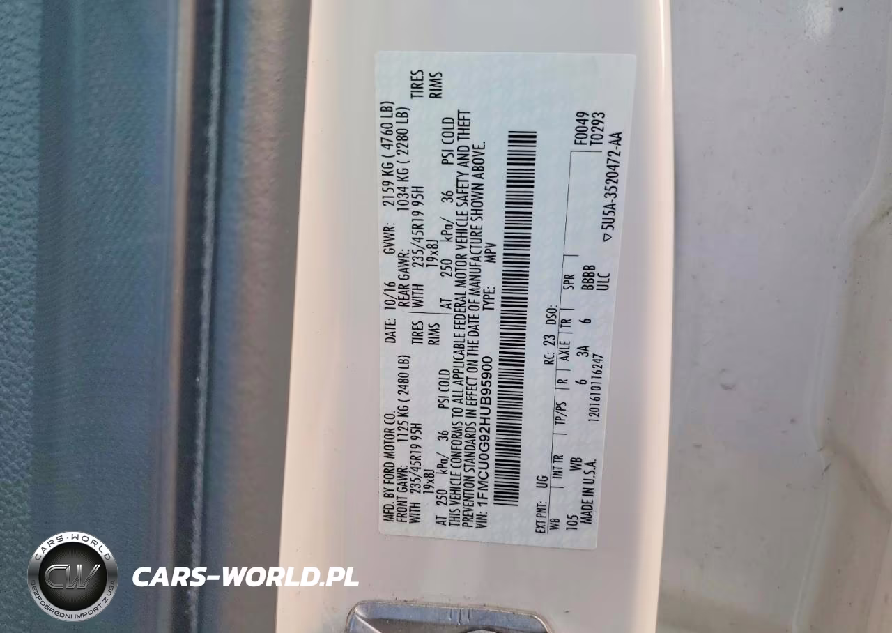 2017 Ford Escape Se VIN:1FMCU0G92HUB95900 - 12