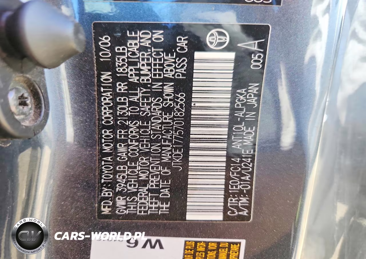 2007 Scion Tc Base VIN:JTKDE177570182566 - 14