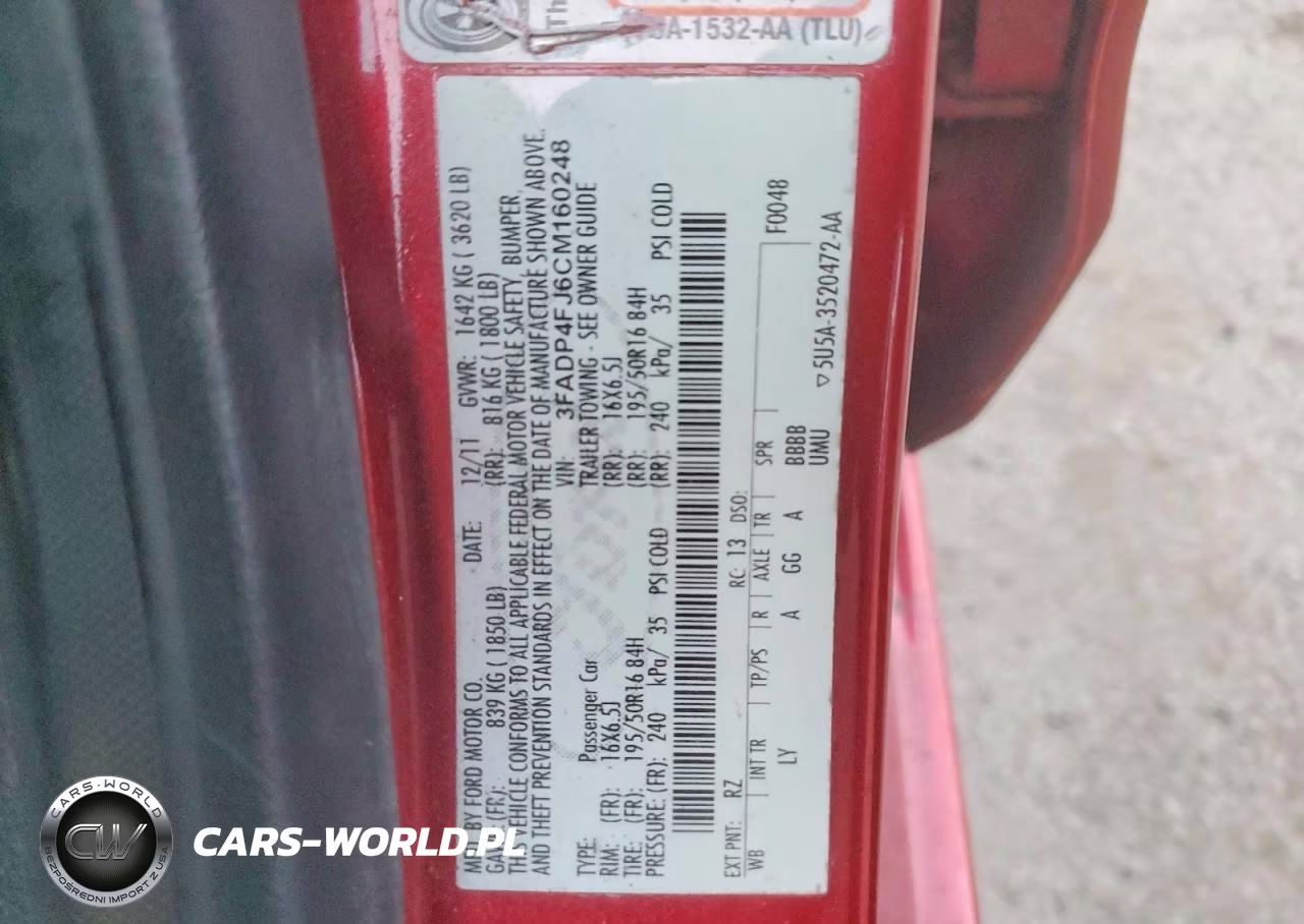 2012 Ford Fiesta Ses VIN:3FADP4FJ6CM160248 - 24