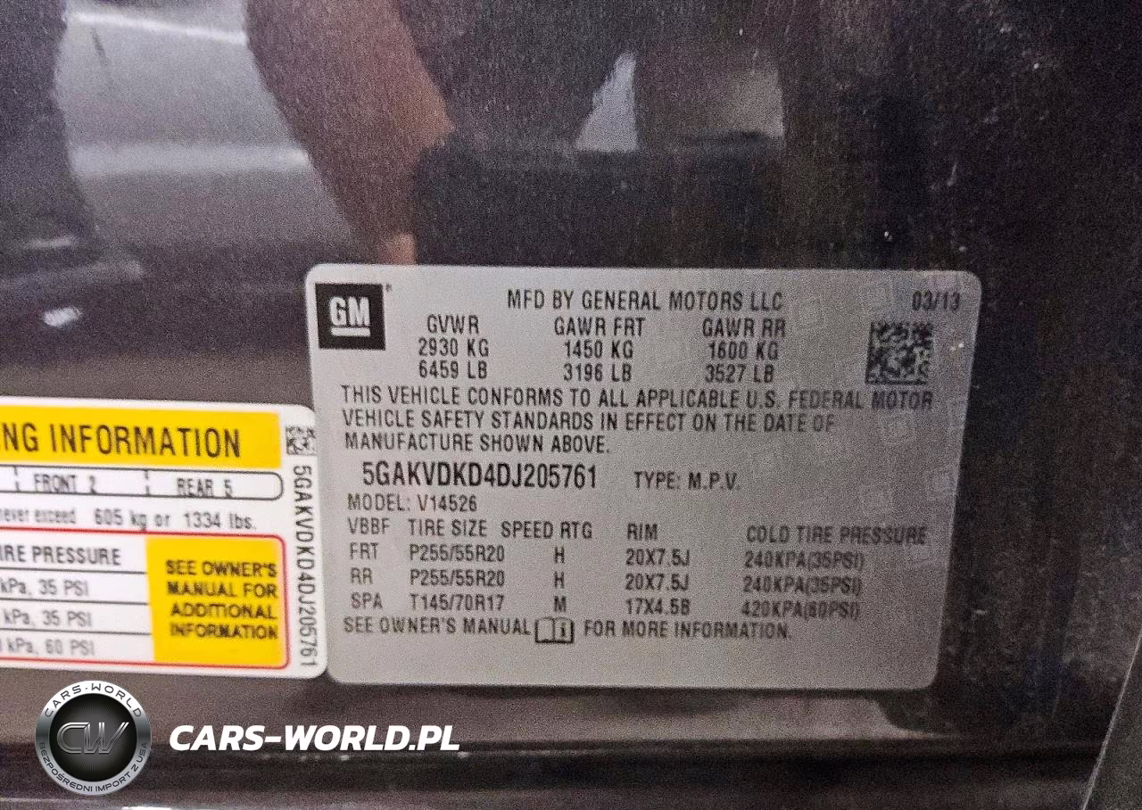 2013 Buick Enclave VIN:5GAKVDKD4DJ205761 - 13