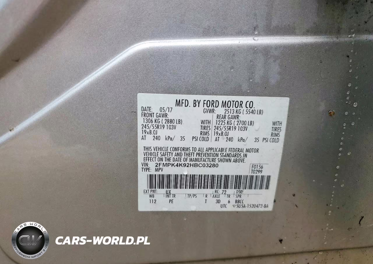 2017 Ford Edge Titanium VIN:2FMPK4K92HBC03280 - 13