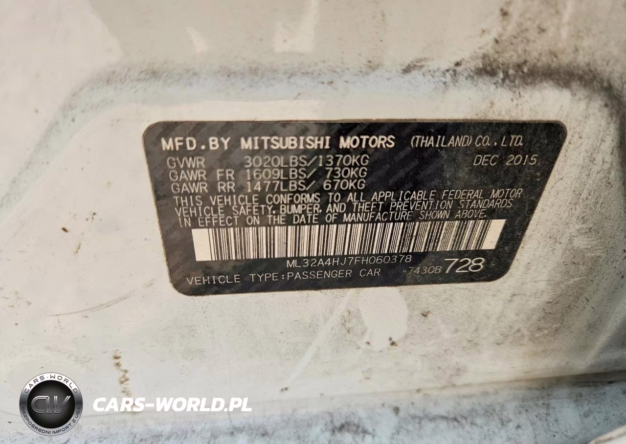 2015 Mitsubishi Mirage Es VIN:ML32A4HJ7FH060378 - 12