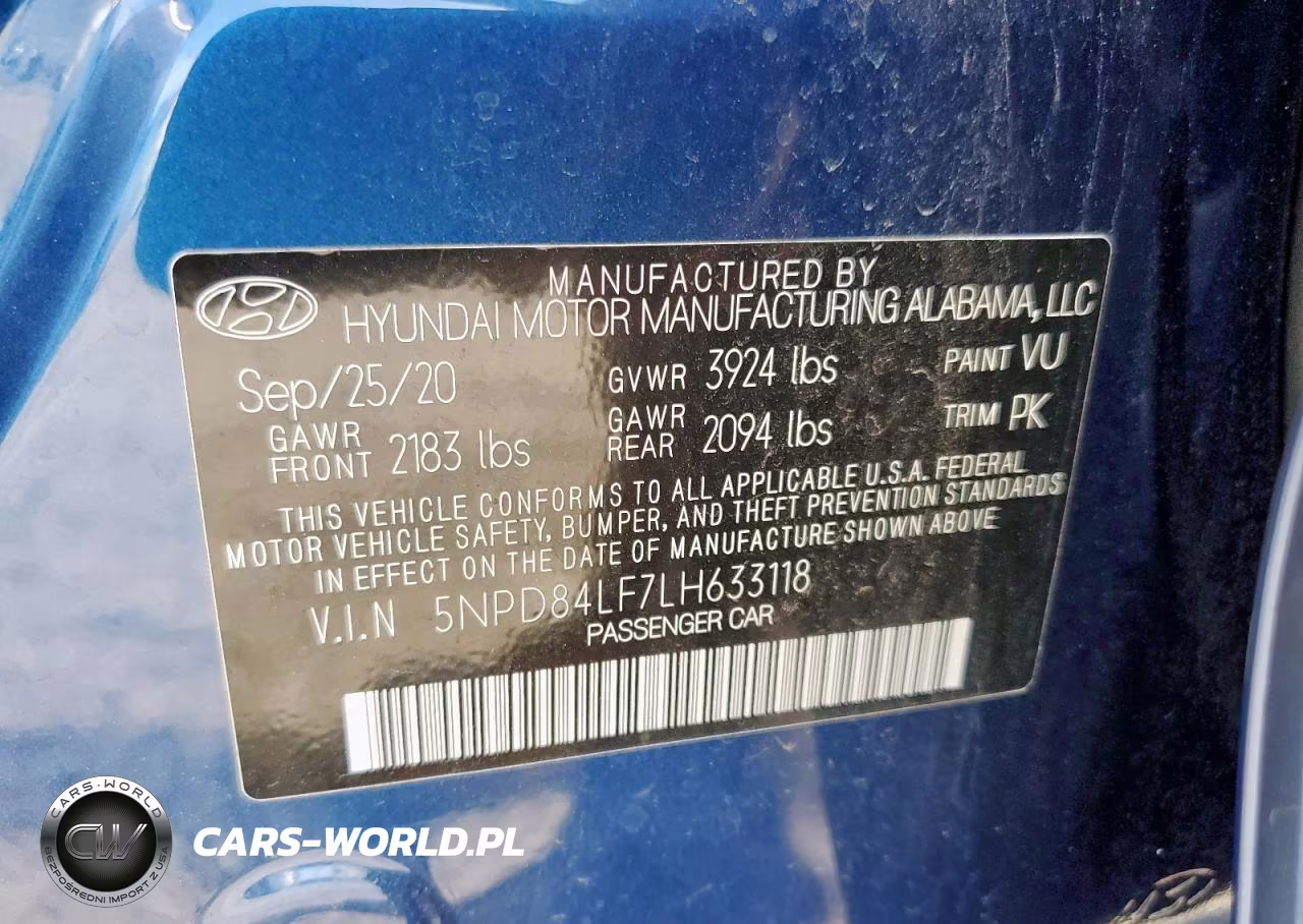 2020 Hyundai Elantra Sel VIN:5NPD84LF7LH633118 - 13