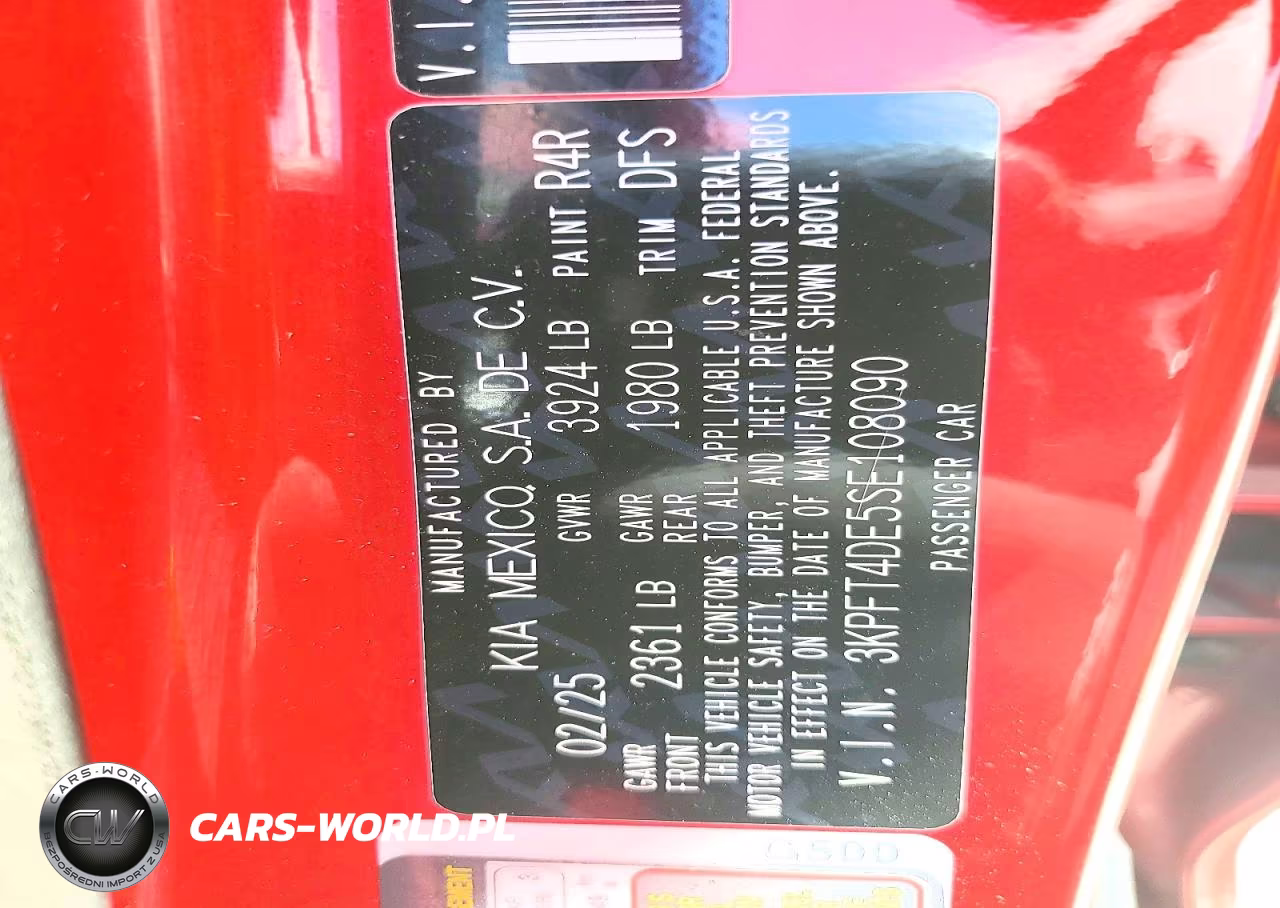 2025 Kia K4 Lxs VIN:3KPFT4DE5SE108090 - 13