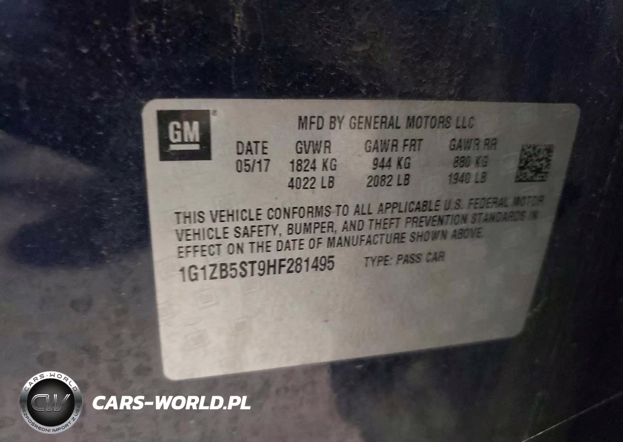 2017 Chevrolet Malibu Ls VIN:1G1ZB5ST9HF281495 - 12