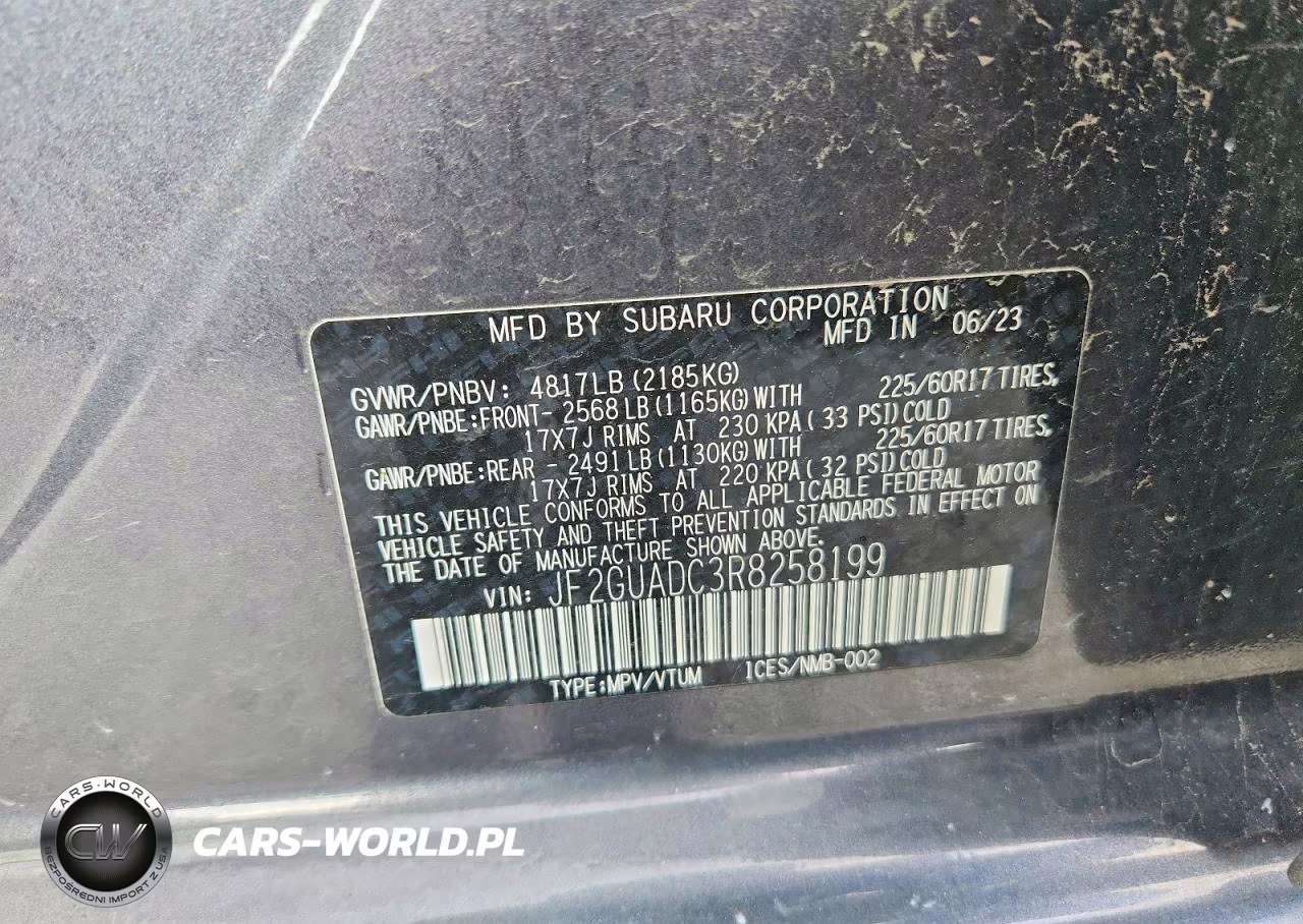 2024 Subaru Crosstrek Premium VIN:JF2GUADC3R8258199 - 13