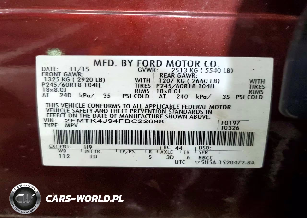 2015 Ford Edge Sel VIN:2FMTK4J94FBC22698 - 13