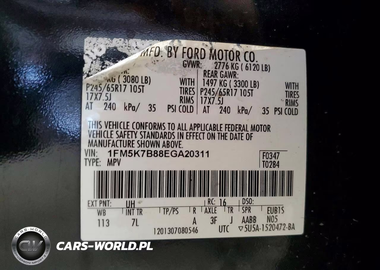 2014 Ford Explorer VIN:1FM5K7B88EGA20311 - 13