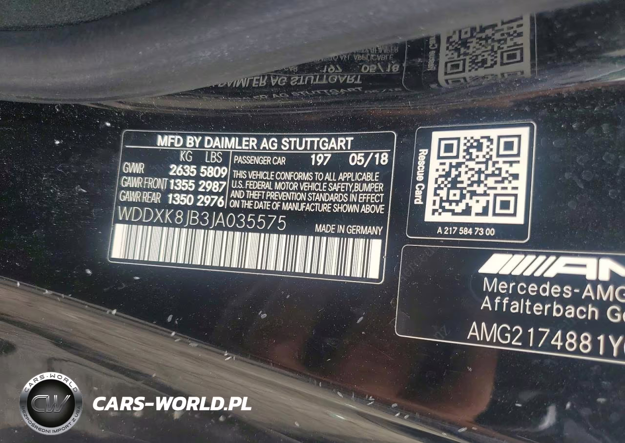 2018 Mercedes-Benz S 63 Amg 4Matic VIN:WDDXK8JB3JA035575 - 12