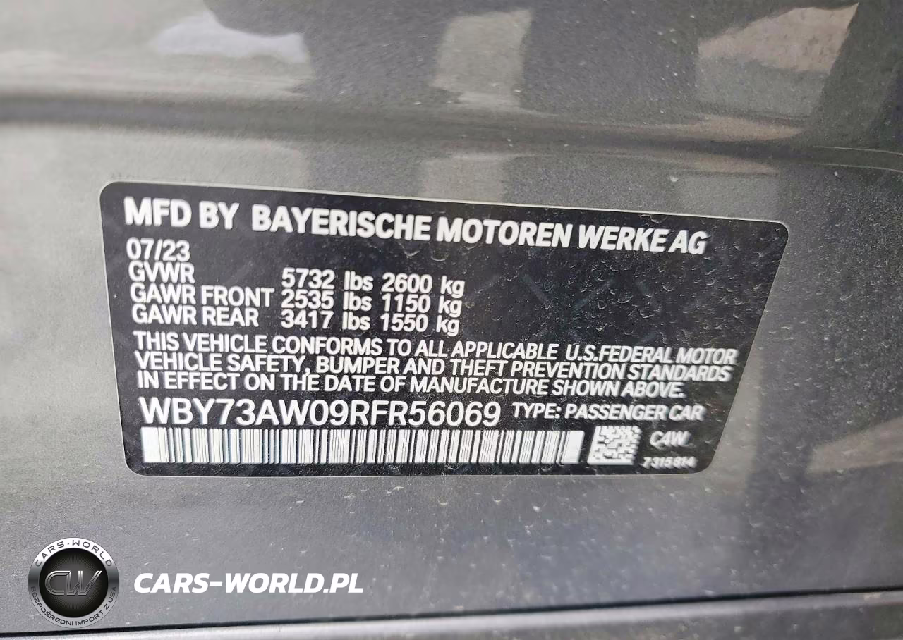 2024 BMW I4 Edrive 40 VIN:WBY73AW09RFR56069 - 13