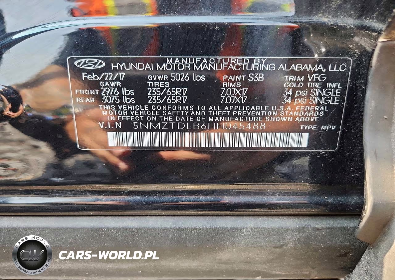 2017 Hyundai Santa Fe Sport 2.4L VIN:5NMZTDLB6HH045488 - 14