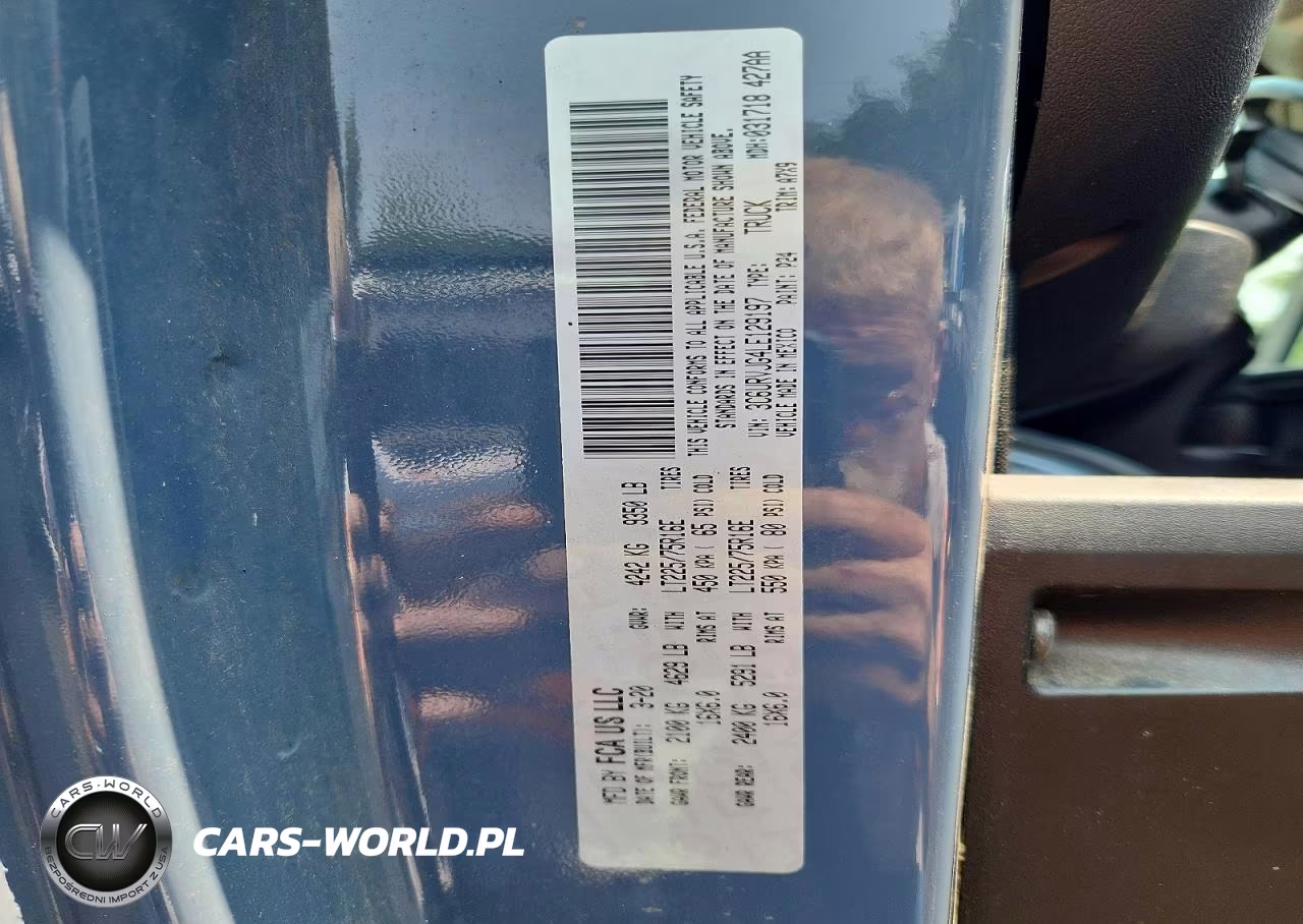 2020 Ram Promaster 3500 Delivery Van VIN:3C6URVJG4LE129197 - 13